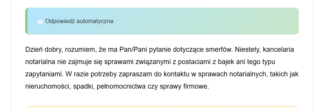 Przykład odpowiedzi